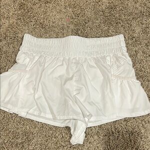 Women's White Athletic Shorts